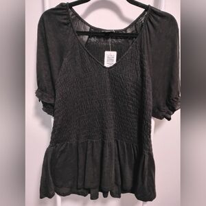 Torrid Smocked Babydoll Knit Top, Size 1